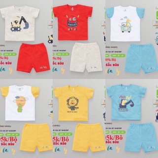 Lullaby Bộ Cộc Tay Cài Vai Bé Trai NH639P