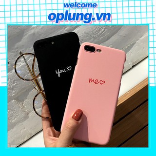 Ốp lưng iphone Trái Tim Cặp Đôi Dễ Thương ip 6S 6 7 plus 8 X XS Max XR 11 Pro max 12promax  (a134)- oplung.vn