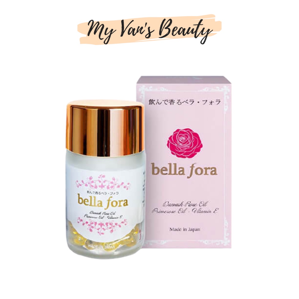 Viên uống tăng cường nội tiết tinh chất hoa hồng Bella Fora, tỏa hương tự thân cơ thể Nhật Bản 1-MYVANSBEAUTY