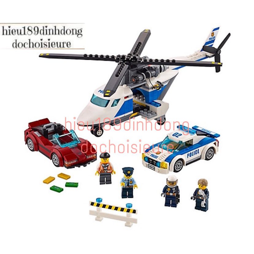 Lắp Ráp Xếp Hình not Lego City 60138, Lepin 02018 , bela 10656 : Cuộc truy đuổi tốc độ cao.