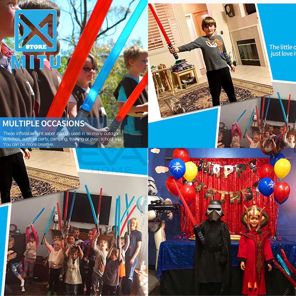 Đồ Chơi Bơm Hơi / Đồ Chơi Kiếm Bơm Hơi Saber Nhiều Màu Cho Bé 75 Cm