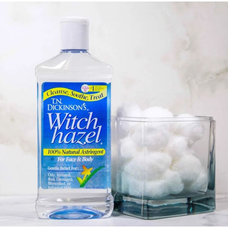 Nước Hoa Hồng Cân bằng, Làm Dịu Cho Da Mặt Và Cơ Thể Dickinson's Witch Hazel 100% Natural Astringent For Face &amp; Body