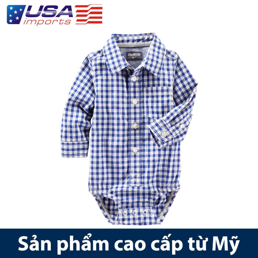 Bodysuit sơ mi tay dài sọc Osh-cót Auth Từ Mỹ (11777112)