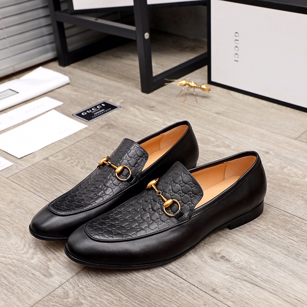 Giàu lười nam da thật cao cấp GUCCI GG GC thiết kế thời thượng và lịch lãm với mặt da nổi bật