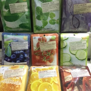 Mặt Nạ Dưỡng Da 3D Foodaholic Natural Essence Mask