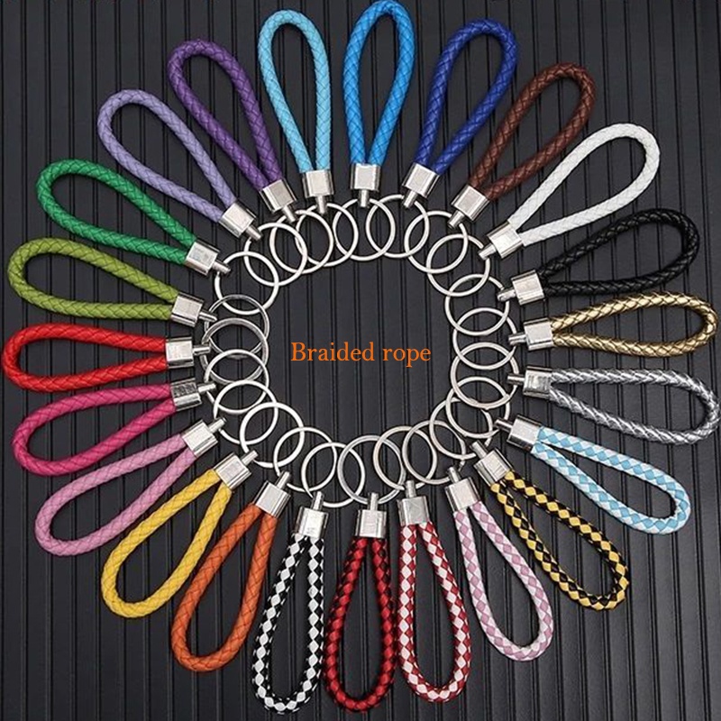 Móc Khóa Dây Da Bện Dễ Thương Cá Tính