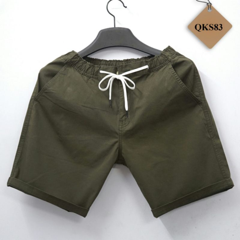 Quần Lửng Nam Kaki, Chất Vải Kaki Thun Co Giãn, Form Dáng Thể Thao