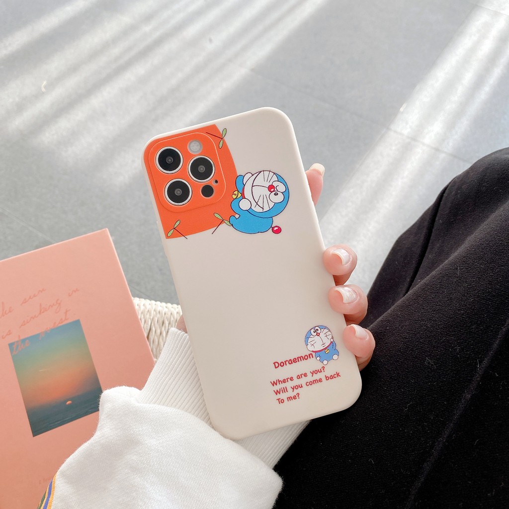 Ốp điện thoại họa tiết doraemon dành cho Iphone 7 7Plus 8 8 Plus Xr X / Xs Xs Max 11Pro Promax 12 Mini Pro Promax