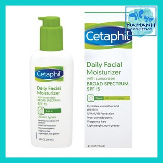 Kem dưỡng ẩm không nhờn chống nắng Cetaphil Daily Facial Moisturizer with Sunscreen Broad Spectrum SPF 15 118ml