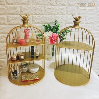 Kệ mỹ phẩm lồng chim 3 tầng
