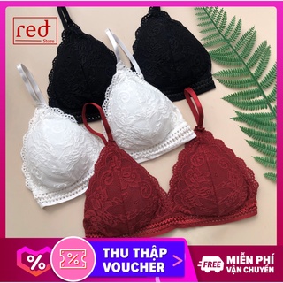 Áo Bra Ren Hoa 2 Dây Cài Sau BRA06  Freesize 45-60 kg 