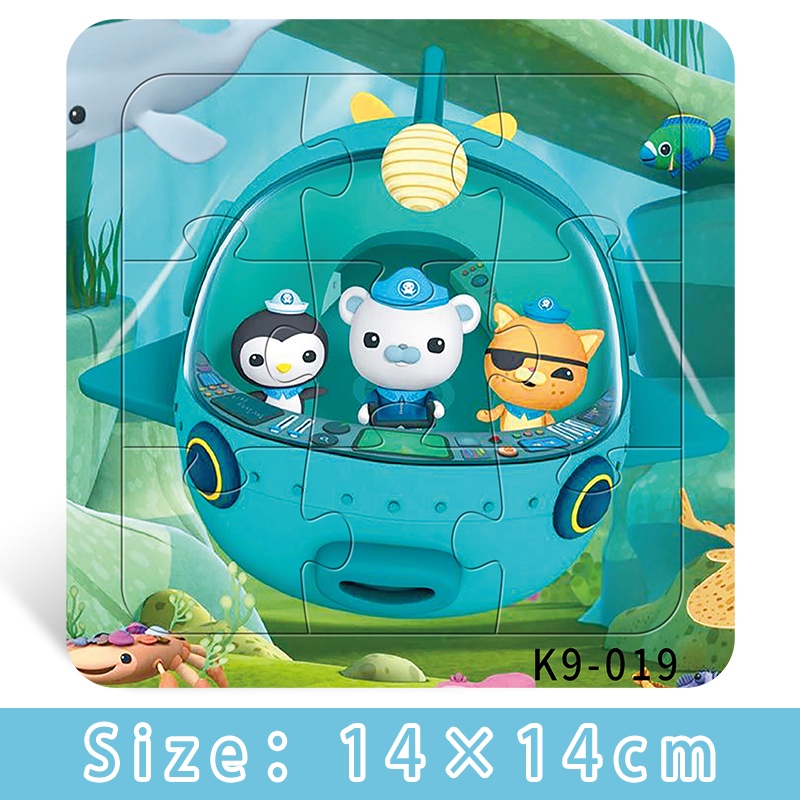 Bộ Đồ Chơi Xếp Hình Hoạt Hình Bằng Giấy 6 Mảnh Giáo Dục Sớm Cho Bé