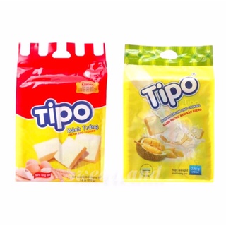 BÁNH TRỨNG TIPO KEM TRUYỀN THỐNG VÀ KEM SẦU RIÊNG TÚI 220G