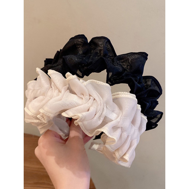 Dây Buộc Tóc satin Họa Tiết Bướm Phong Cách Nhật Bản Thời Trang JP5