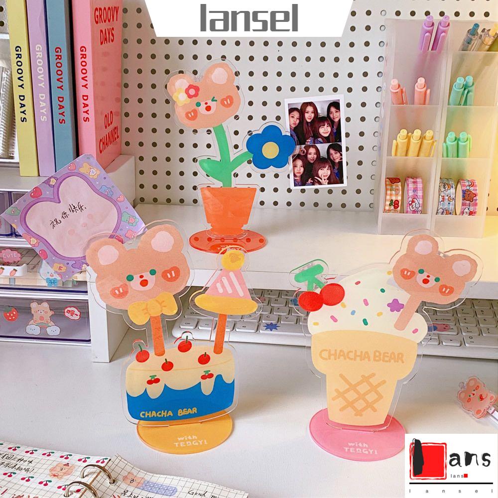 Kẹp Giấy Note Bằng Acrylic Bền In Họa Tiết Hoạt Hình Dễ Thương Đa Năng