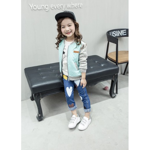 (xả) (thanh lý) Áo khoác bomber trần trám (Sz: 110-140)