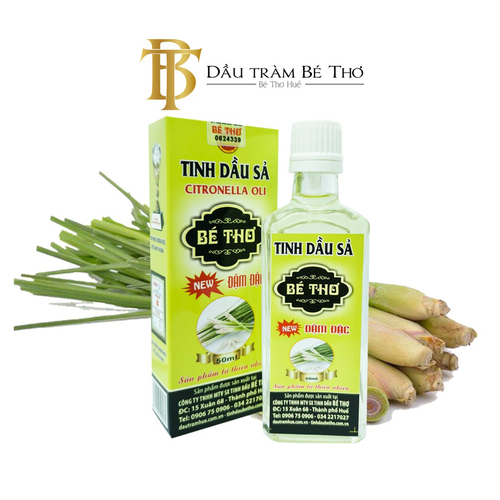 Tinh dầu Sả Java Nguyên chất (Chính hãng Công ty Tinh dầu Bé Thơ)