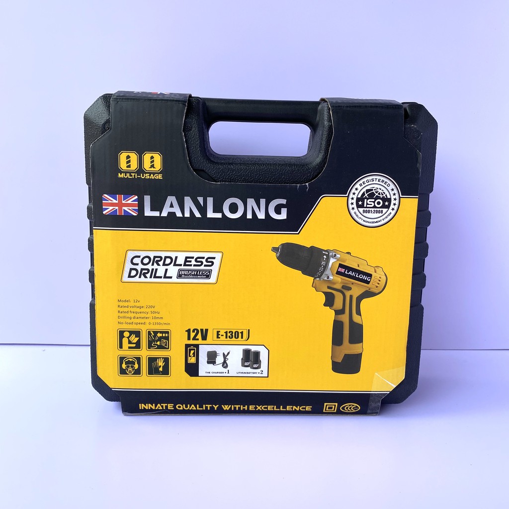 [CHÍNH HÃNG] Máy bắn vít dùng pin 12V LanLong E-1301 bảo hành 6 tháng