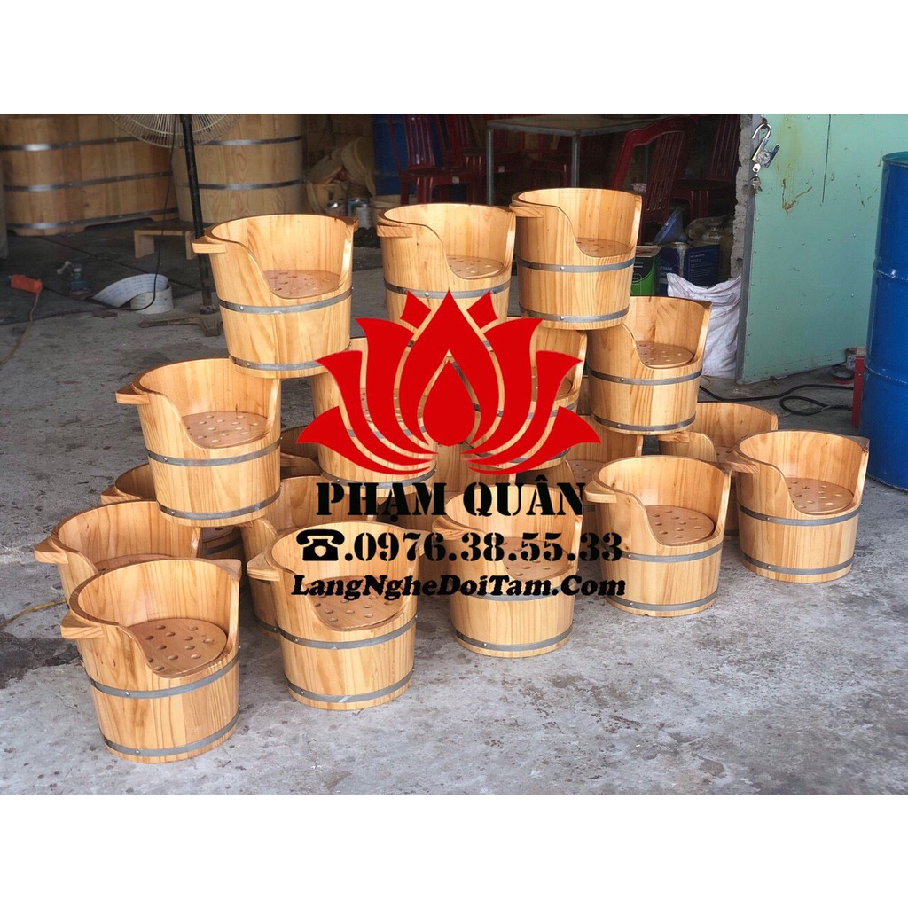 thùng gỗ xông đầu dưỡng sinh L1