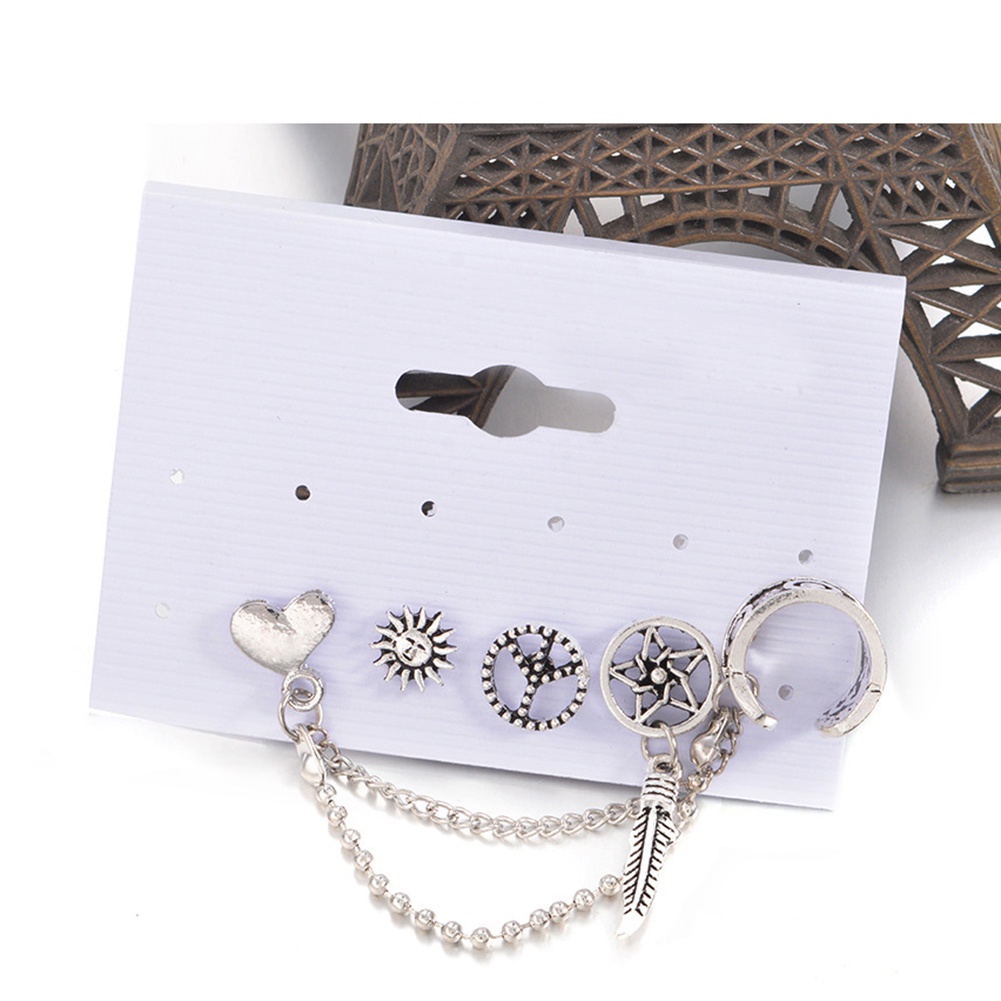 Set 4 bông tai nữ trang kiểu dáng độc đáo thời trang