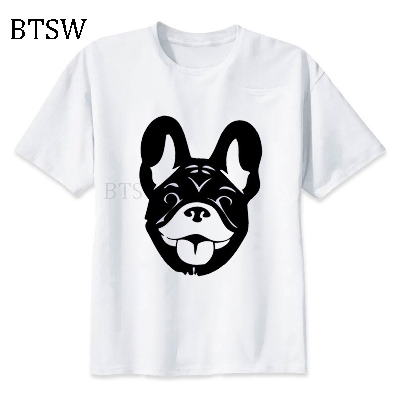 Hot Sale Ferocious Pug Dog Print Girl  TShirt Novelty French Bulldog Tshirt Boy/Girl Cotton White Short Sleeve TShirts