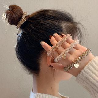 Fashion Rhinestone Rubber Band Elastic Hair Rope for Women
