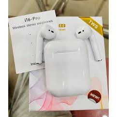 Airpods i16 Pro Tws Âm Thanh Chuẩn, Chống ồn, Cảm biến Chạm ( Hàng FULLBOX Phiên Bản Cao Cấp )