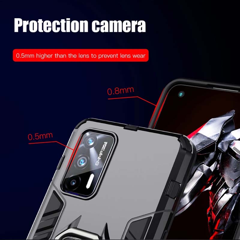 Ốp điện thoại kiểu giáp chống sốc cho Realme Gt Neo 2 Neo2 5G Q2 Q3 Pro Q3i Oppo F17 F19 Pro Plus