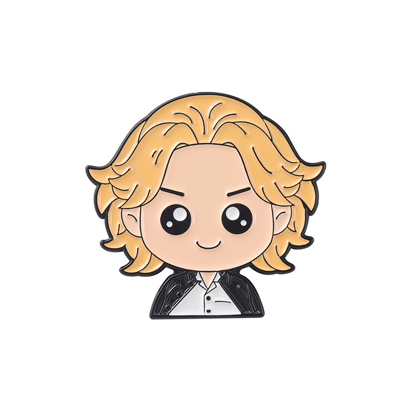 Ghim Cài Áo Kim Loại Phong Cách Anime Revengers Sano Manjiro