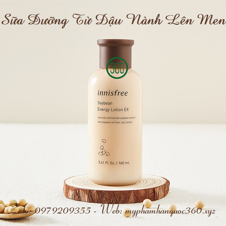 Sữa Dưỡng Từ Đậu Nành lên Men – Innisfree Soybean Energy Lotion Ex. 160ml