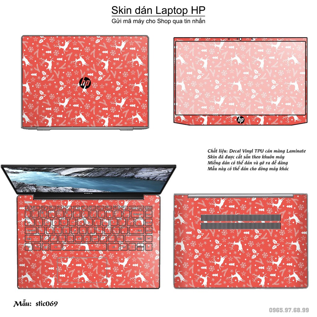 Skin dán Laptop HP in hình Hoa văn sticker _nhiều mẫu 12 (inbox mã máy cho Shop)