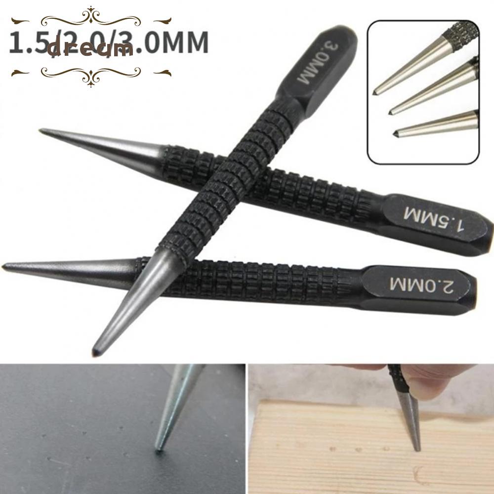 【DREAMLIFE】Center Punch 1.5/2/3mm Adjustable Alloy Steel Hand Tools Hole Non-Slip