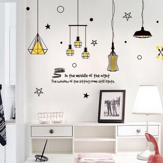 Decal dán tường dây đèn siêu hot MS-146 [Sticker dán tường]