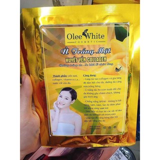 Ủ trắng da mặt - huyết yến collagen