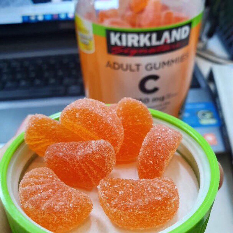 🍊KẸO DẺO VITAMIN C - KIRKLAND ADULT GUMMIES C Mỹ 180 viên