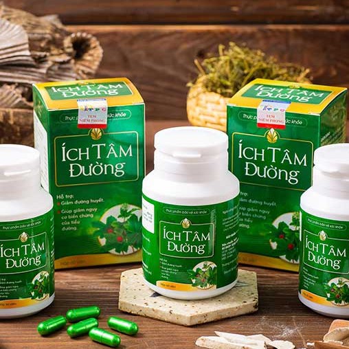 Ích Tâm Đường - Hỗ trợ điều trị tiểu đường (Hộp 60 viên)