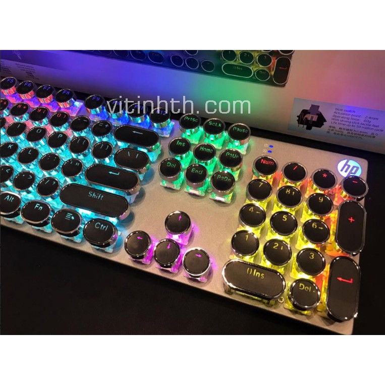 Bàn phím Gaming Cơ Wired HP GK400Y /  SUNROSE T620 Led RGB / FL SPORTS Blue switch nhiều hiệu ứng chính hãng - vitinhth