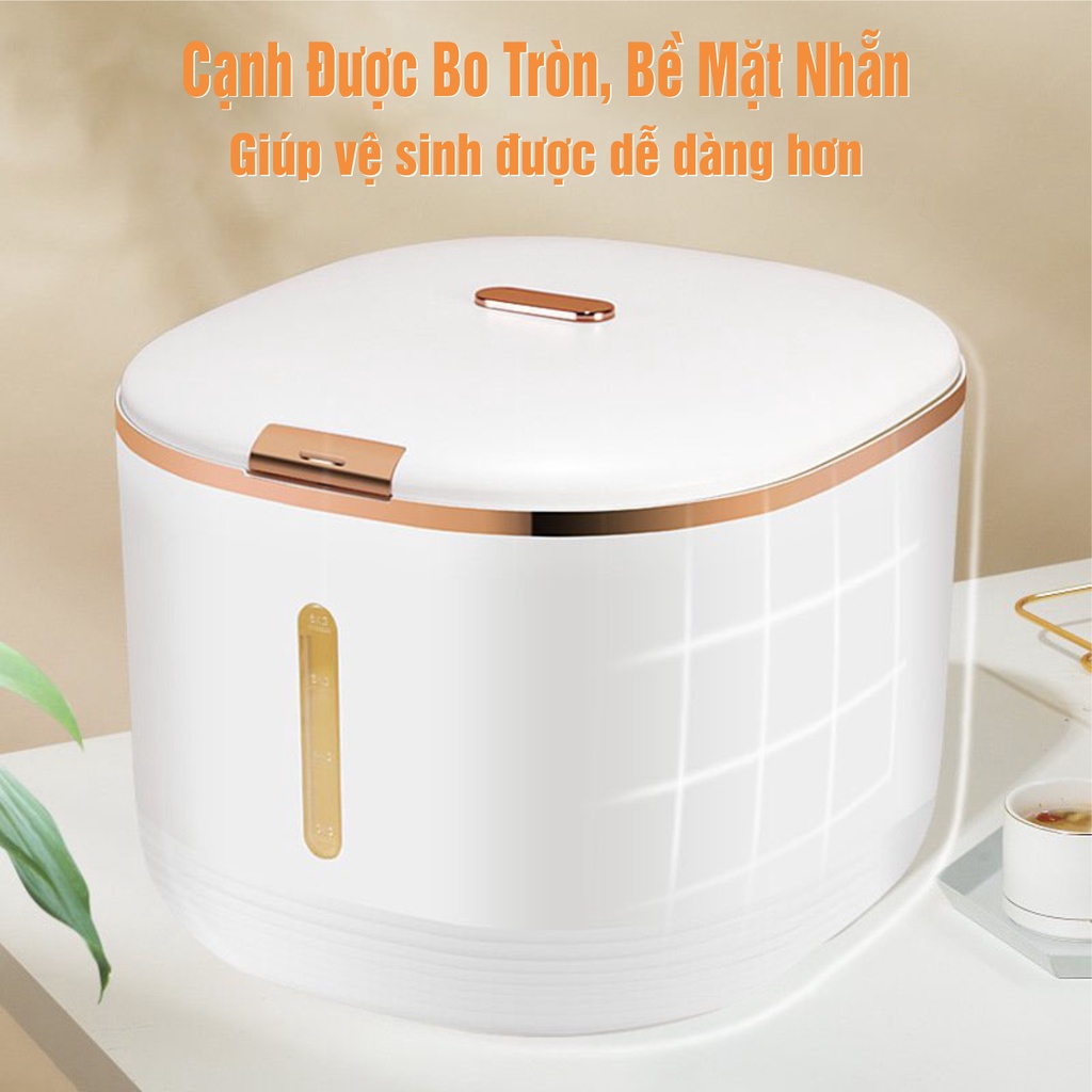 Thùng Đựng Gạo Thông Minh - Chống Ẩm, Chống Mối Mọt Loại 5kg Và 10kg