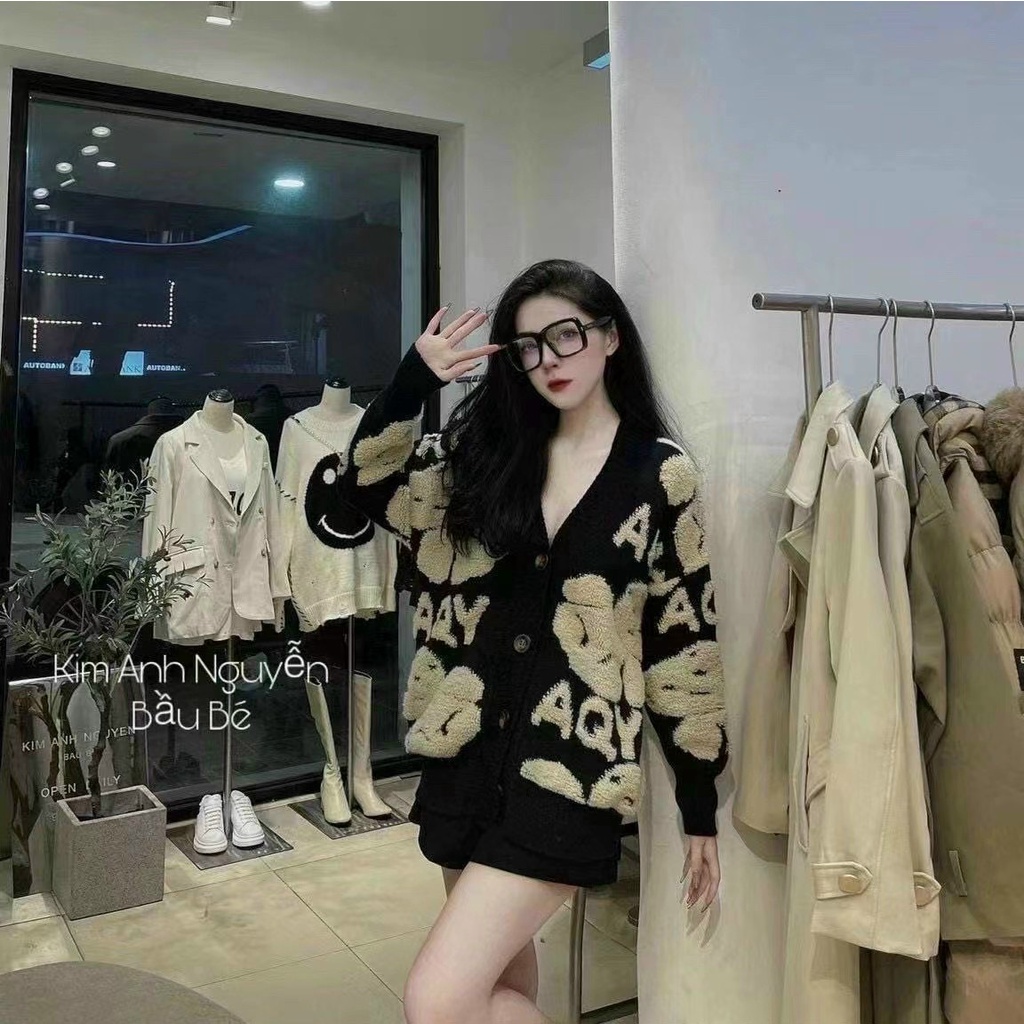 Áo Khoác Cadigan Gấu Nổi Siêu Hot Hit