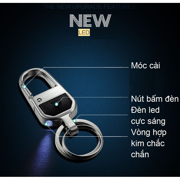 MÓC KHÓA CÓ ĐÈN LED CAO CẤP