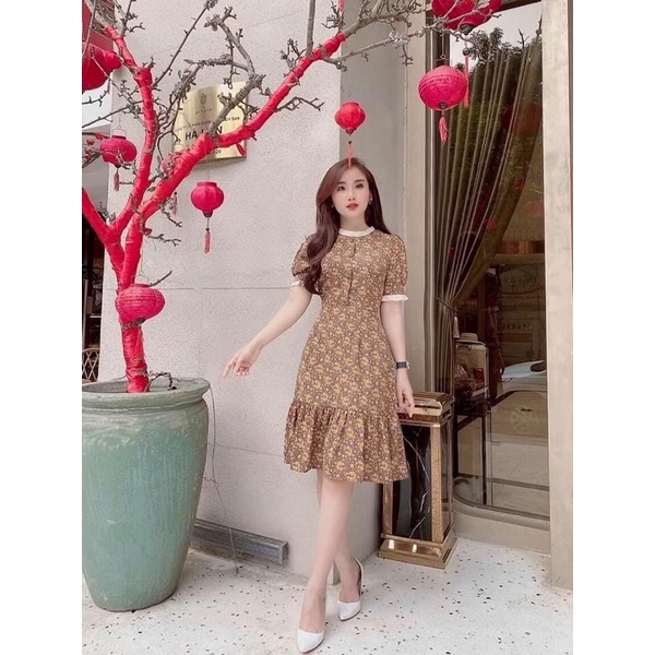 váy bầu hoa nhí , hàng thiết kế
