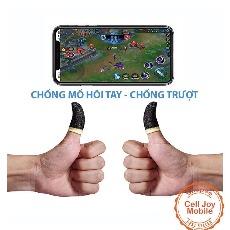 Bộ bao 2 ngón tay chuyên dụng chơi game mobile chống ra mồ hôi tay