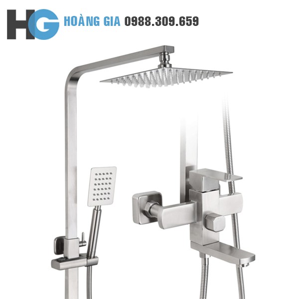 Sen Cây Tắm Đứng Nóng Lạnh INOX SUS 304 Vuông TR-1089 (Bảo hành toàn quốc 12 tháng) Không chì an toàn cho sức khỏe