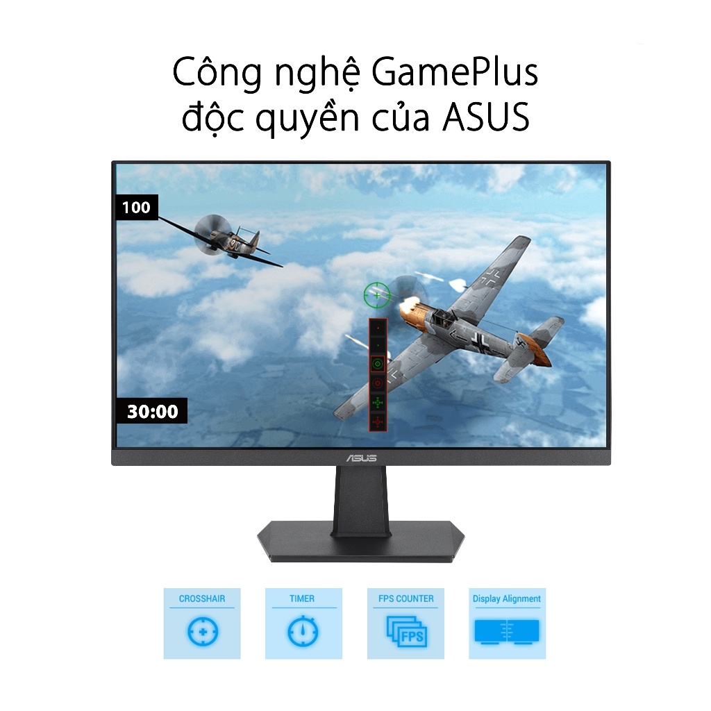 Màn Hình ASUS VA24EHF 23.8" IPS 1ms MPRT 100Hz Viền Mỏng Bảo Vệ Mắt