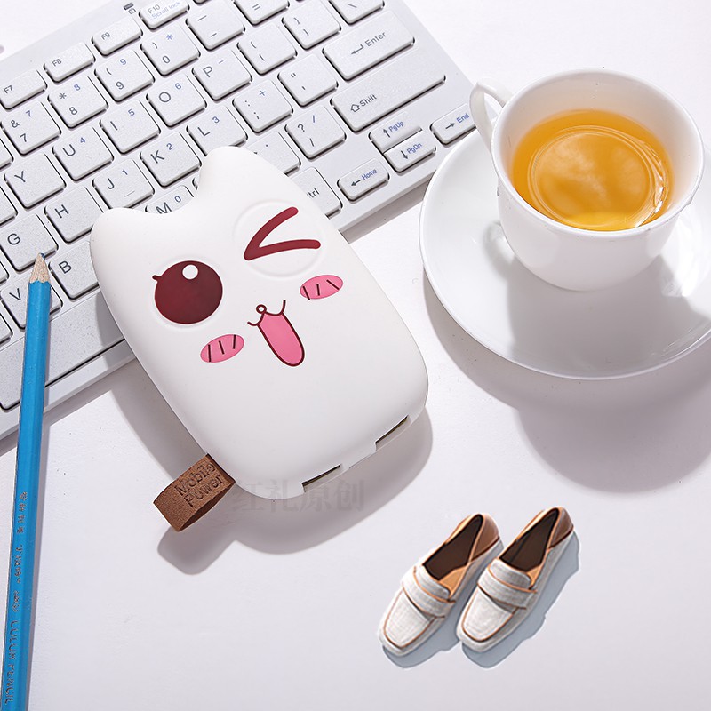 Sạc Dự Phòng Totoro II 9000mAh Hình Dạng Răng Sữa Em Bé, 2 Đầu Ra USB, Hổ Trợ Sạc Nhanh 2A z185