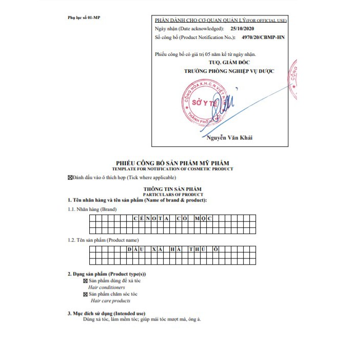 Dầu xả hà thủ ô Cenota, dầu xả thảo dược dưỡng tóc chuyên sâu