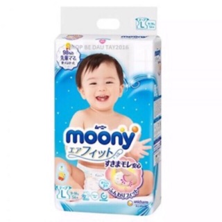 Bỉm quần nội địa moony size L boy 44 miếng