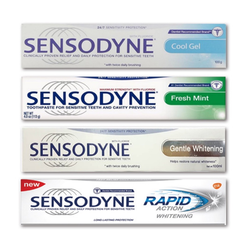 Kem Đánh Răng Sensodyne, Giảm Ê Buốt Răng, Giúp Răng Luôn Chắc Khỏe, Sạch Bóng