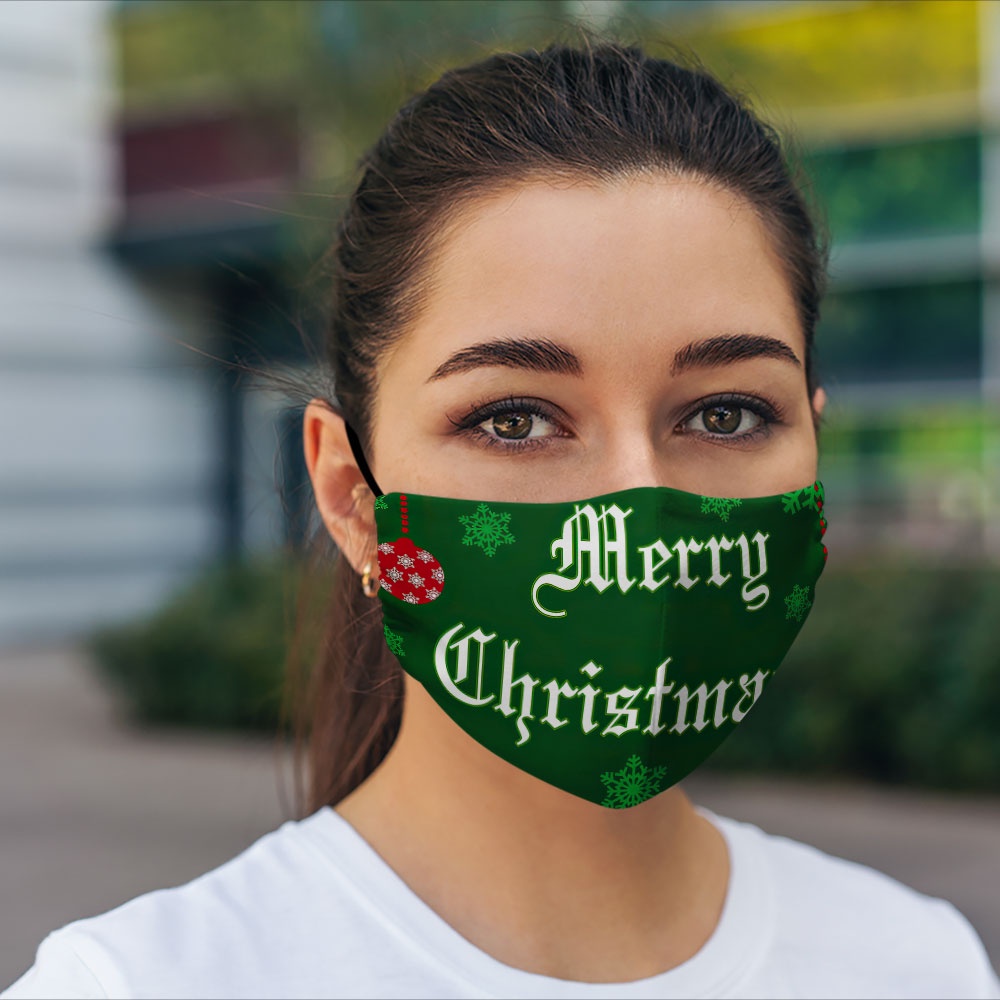 Khẩu trang vải chống nắng CHRISTMAS_796 CARTWELL dây đeo mềm đeo thoải mái dễ thở thoáng khí