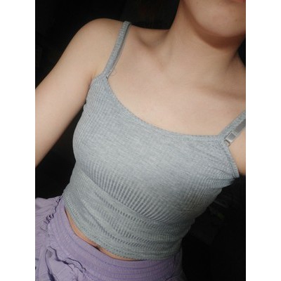 🌿 Áo 2 dây croptop thun tăm ulzzang 🔥